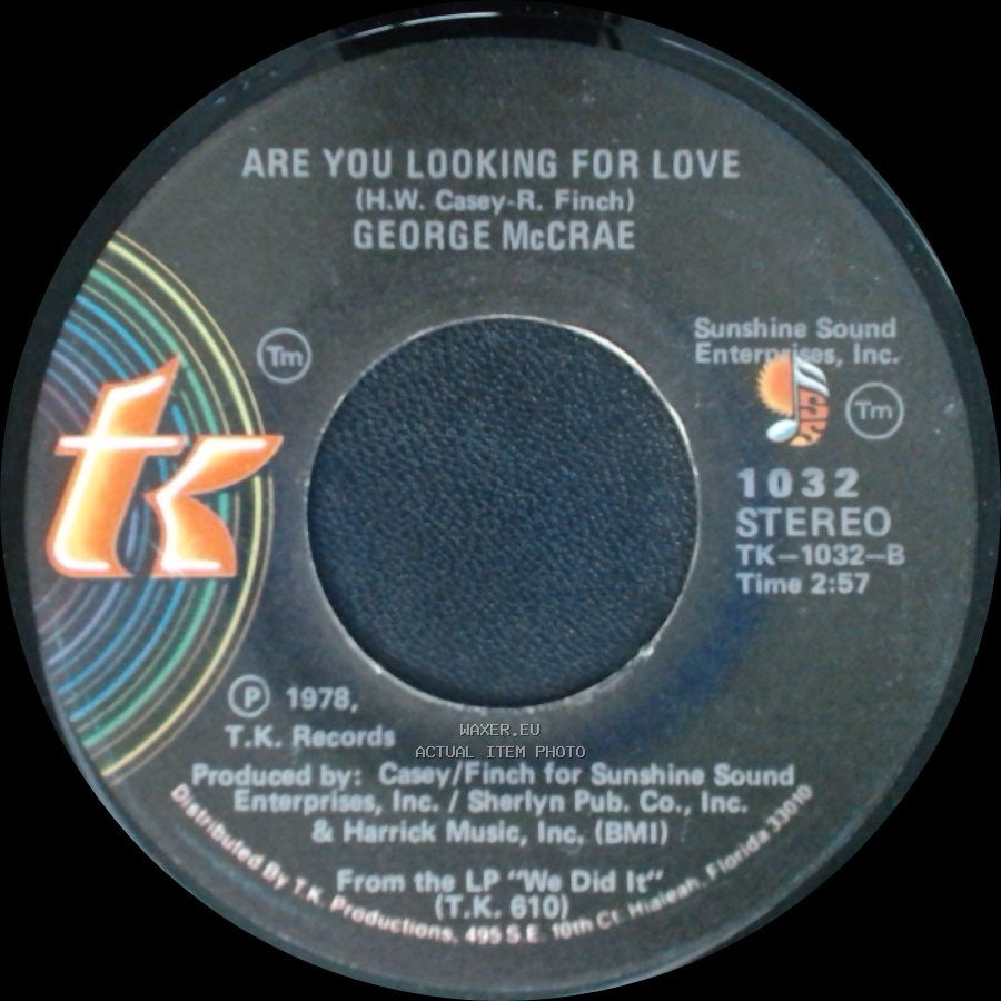 George Mccrae - Are You Looking For Love / Are You Looking For Love side B