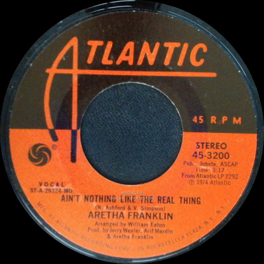 Aretha Franklin - Eight Days On The Road / Ain't Nothing Like The Real Thing side B