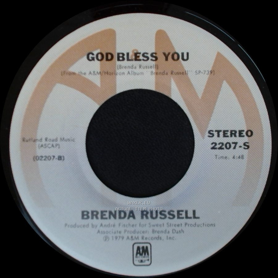 Brenda Russell - God Bless You / Way Back When side A