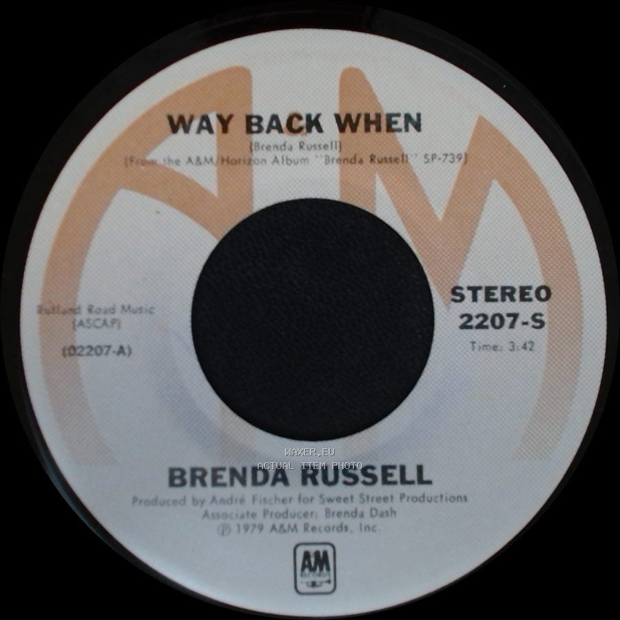 Brenda Russell - God Bless You / Way Back When side B