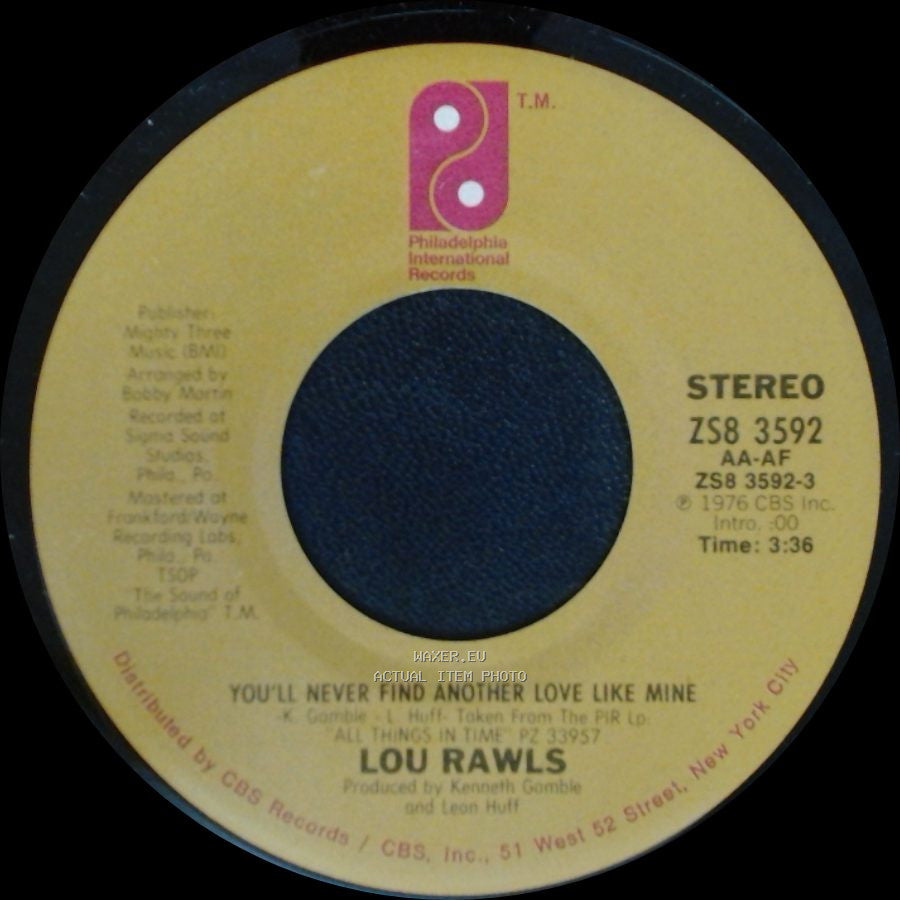 Lou Rawls - You'll Never Find Another Love Like Mine / Let's Fall In Love All Over Again side A