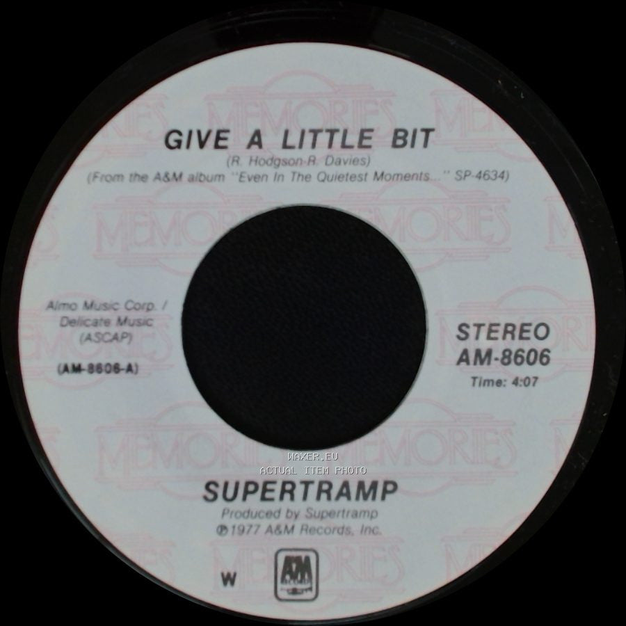 Supertramp - Dreamer / Give A Little Bit side B
