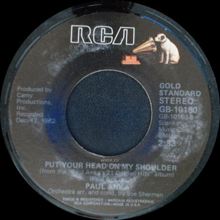 Paul Anka - Put Your Head On My Shoulder / Diana side A