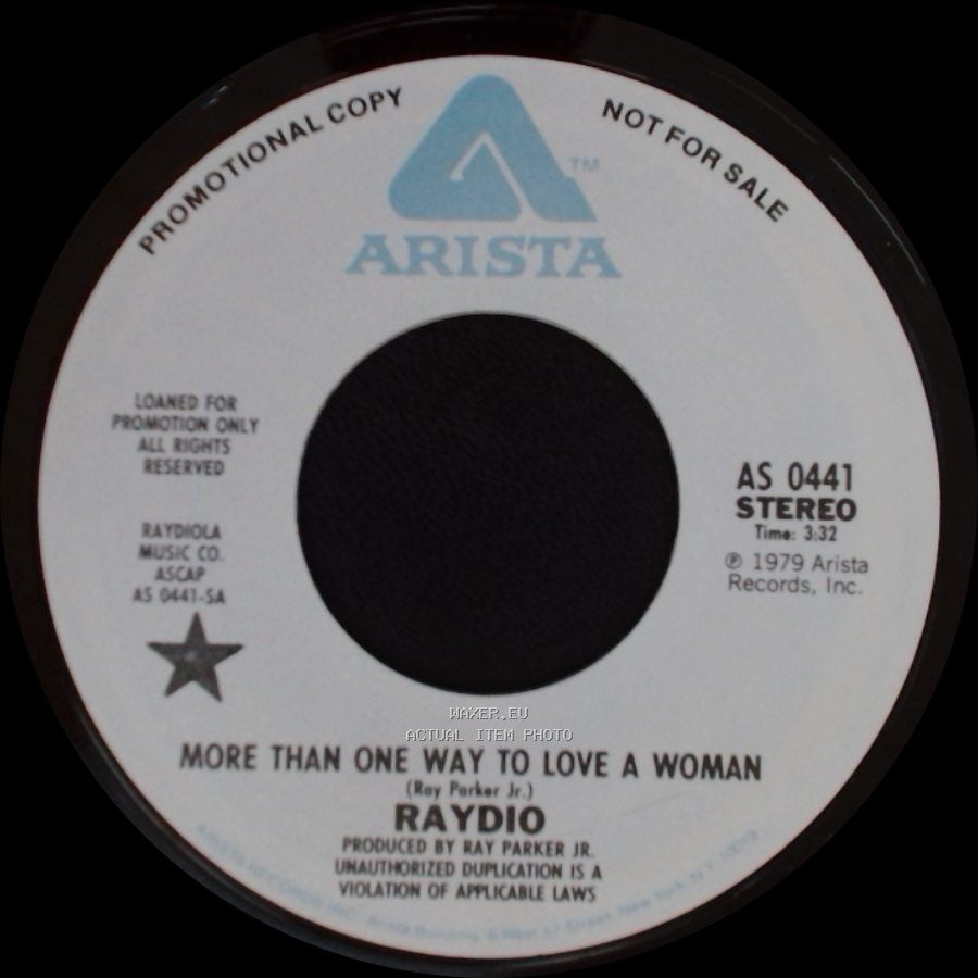 Raydio - More Than One Way To Love A Woman / Hot Stuff side B