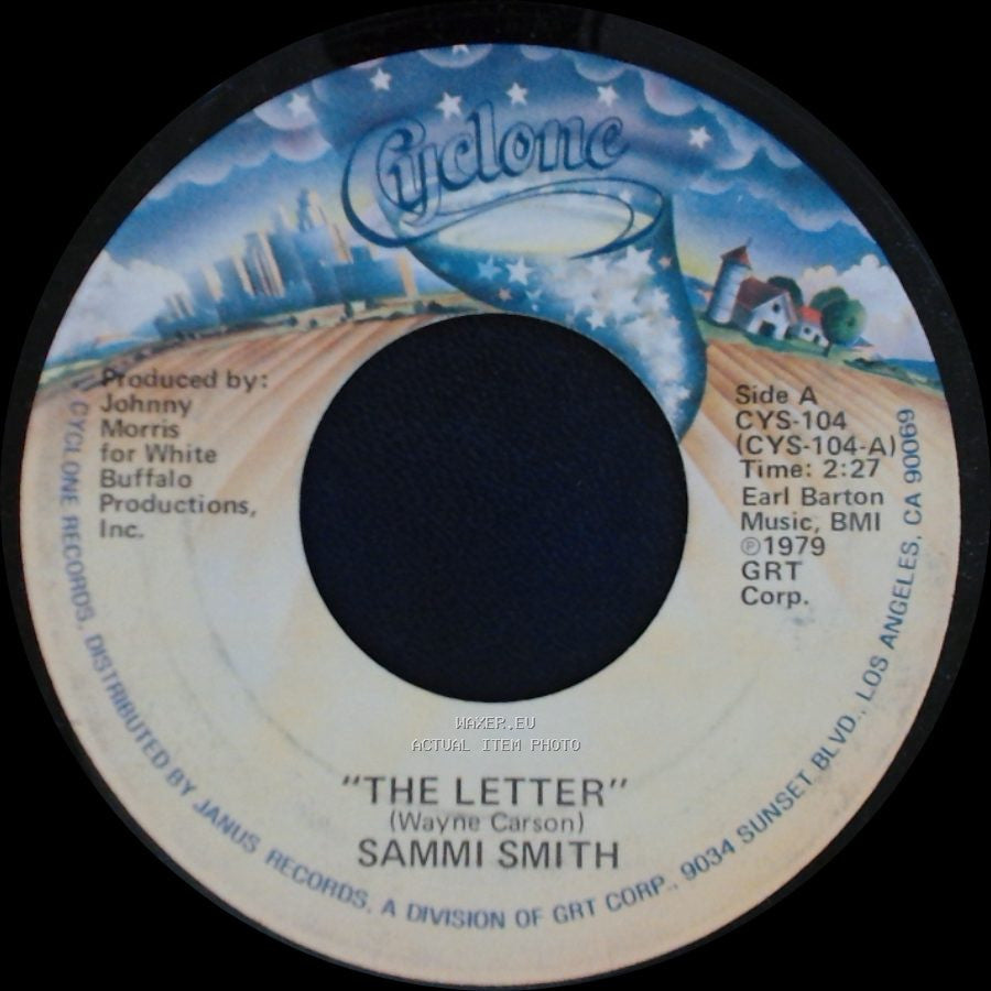 Sammi Smith - The Letter / It's A Day For Sad Songs (And Missing You) side A