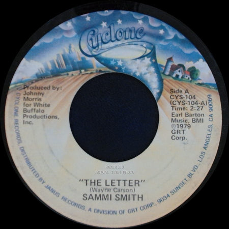 Sammi Smith - The Letter / It's A Day For Sad Songs (And Missing You) side A