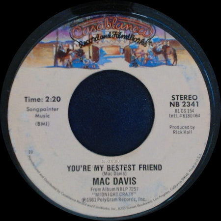 Mac Davis - You're My Bestest Friend / You Are So Lovely side A