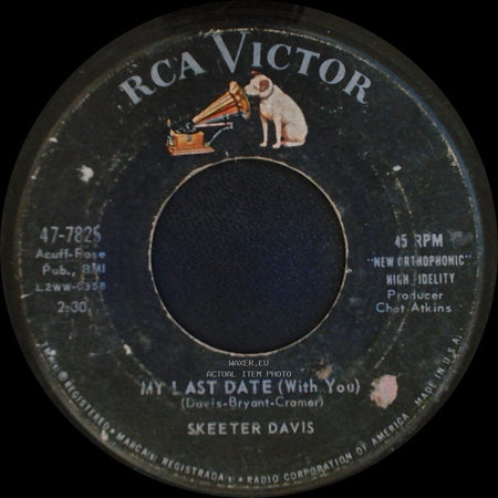 Skeeter Davis - My Last Date (With You) / Someone I'd Like To Forget side A