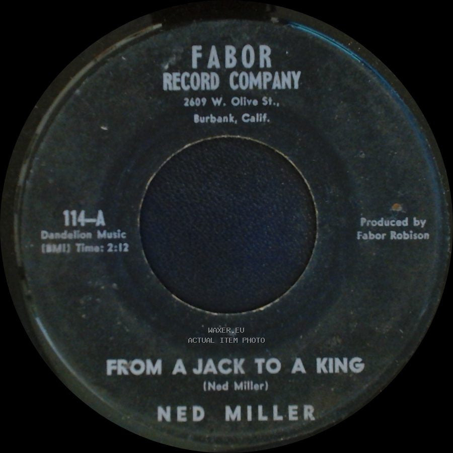 Ned Miller - Parade Of Broken Hearts / From A Jack To A King side B