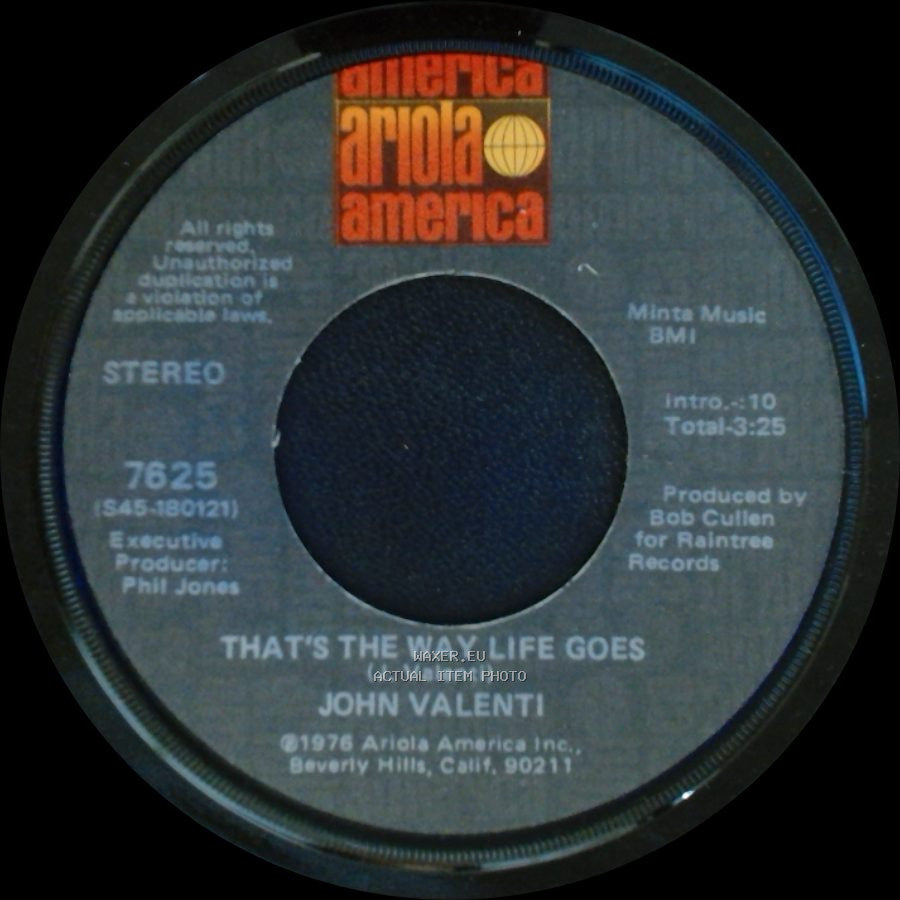 John Valenti - That's The Way Life Goes / Anything You Want side A