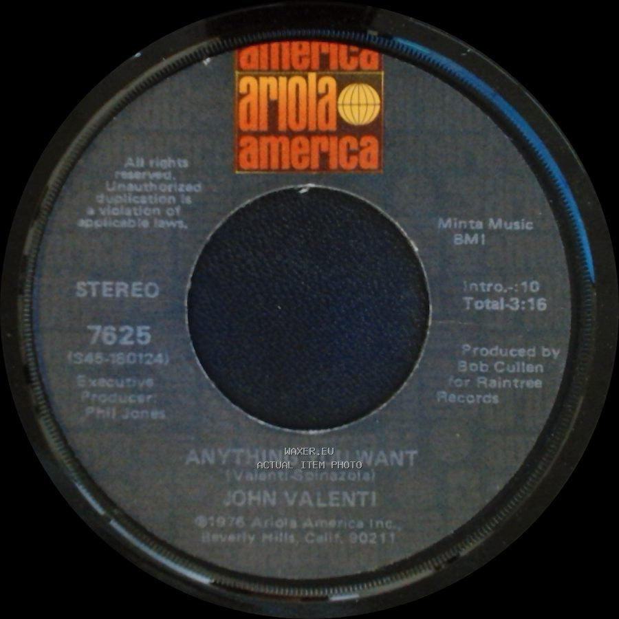 John Valenti - That's The Way Life Goes / Anything You Want side B