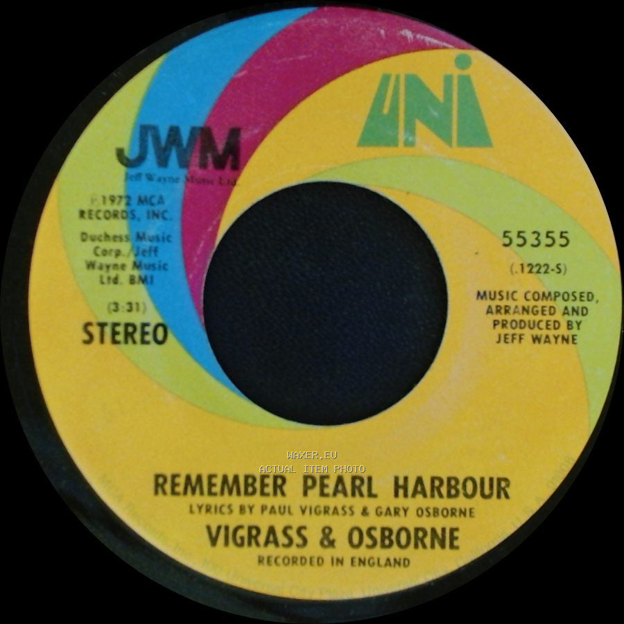 Vigrass & Osborne - Mister Deadline / Remember Pearl Harbour side B
