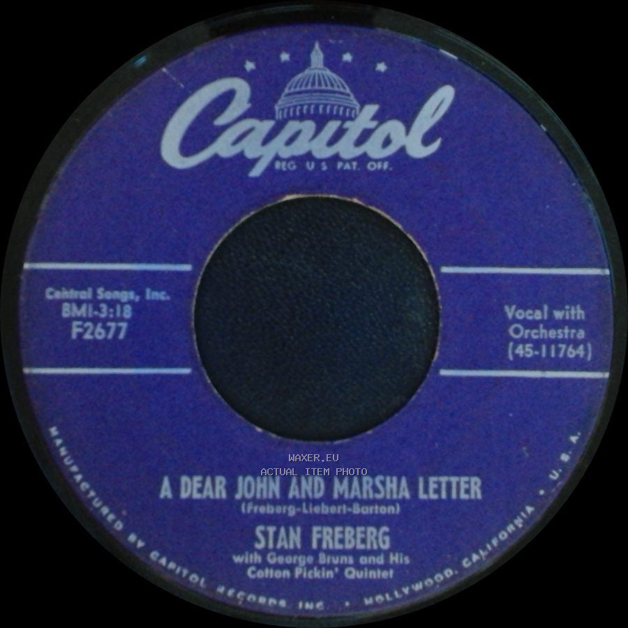 Stan Freberg - A Dear John And Marsha Letter / C'est Si Bon (It's So Good) side A