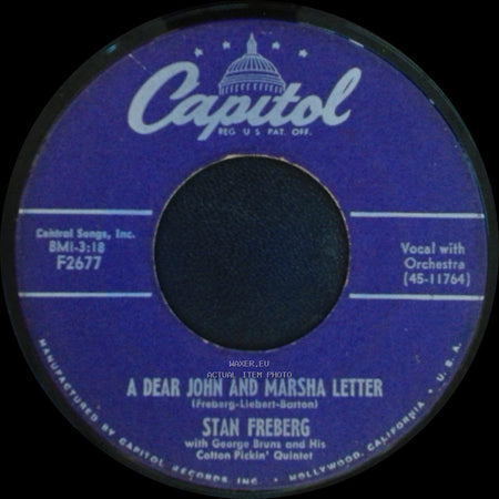 Stan Freberg - A Dear John And Marsha Letter / C'est Si Bon (It's So Good) side A