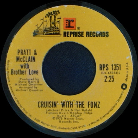 Pratt & Mcclain With Brother Love - Happy Days / Cruisin' With The Fonz side B