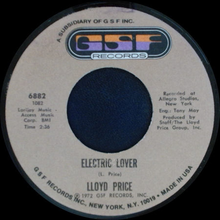 Lloyd Price - Sing A Song / Electric Lover side B