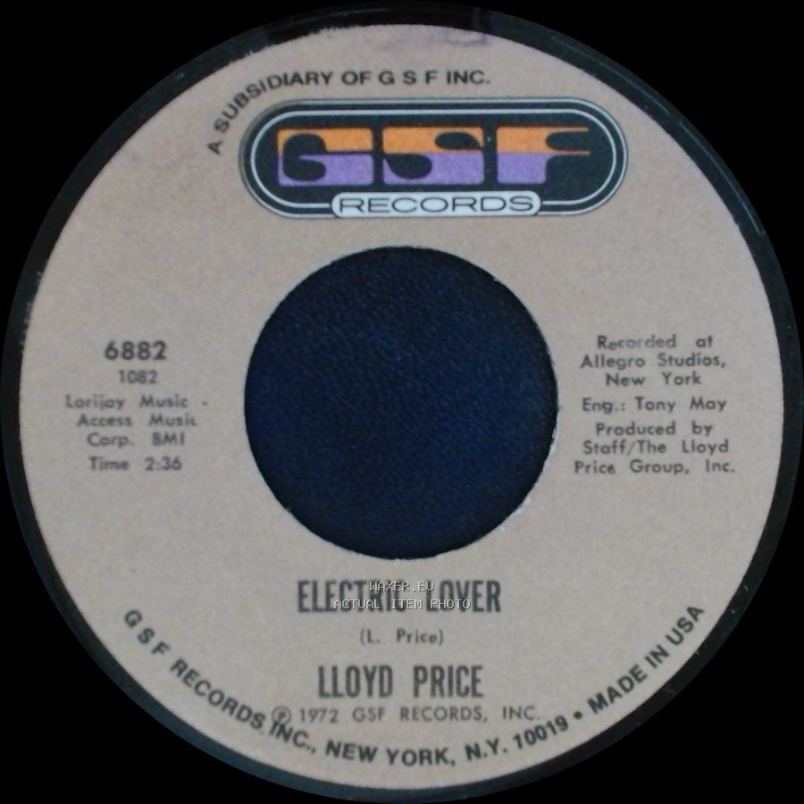 Lloyd Price - Sing A Song / Electric Lover side B