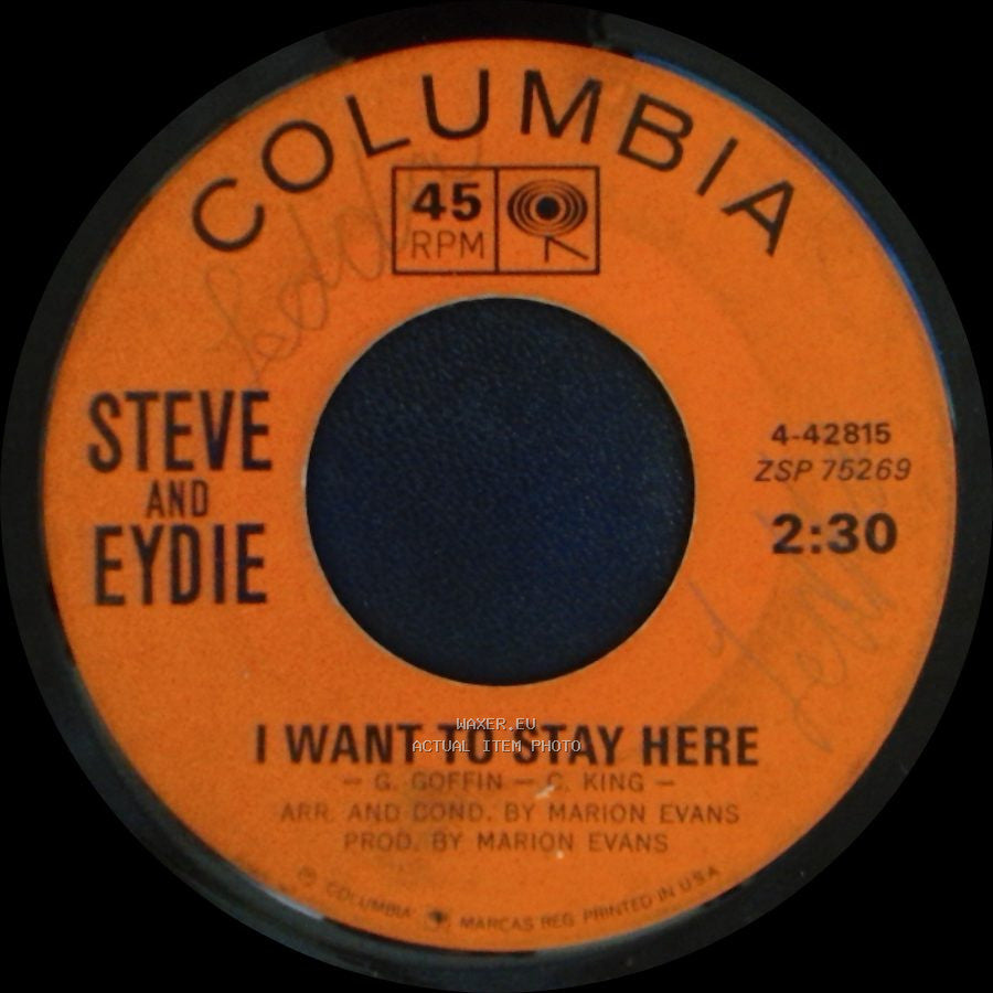 Steve And Eydie - I Want To Stay Here / Ain't Love side A
