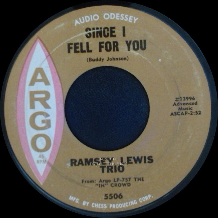Ramsey Lewis Trio - The "In" Crowd / Since I Fell For You side B