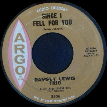 Ramsey Lewis Trio - The "In" Crowd / Since I Fell For You side B