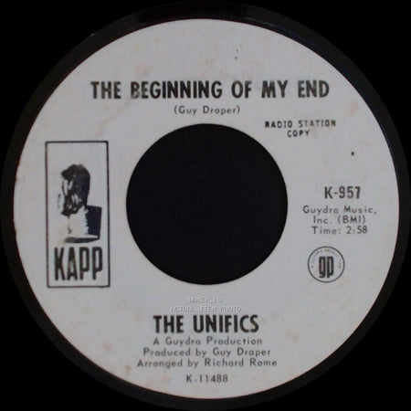 The Unifics - The Beginning Of My End / The Beginning Of My End side B