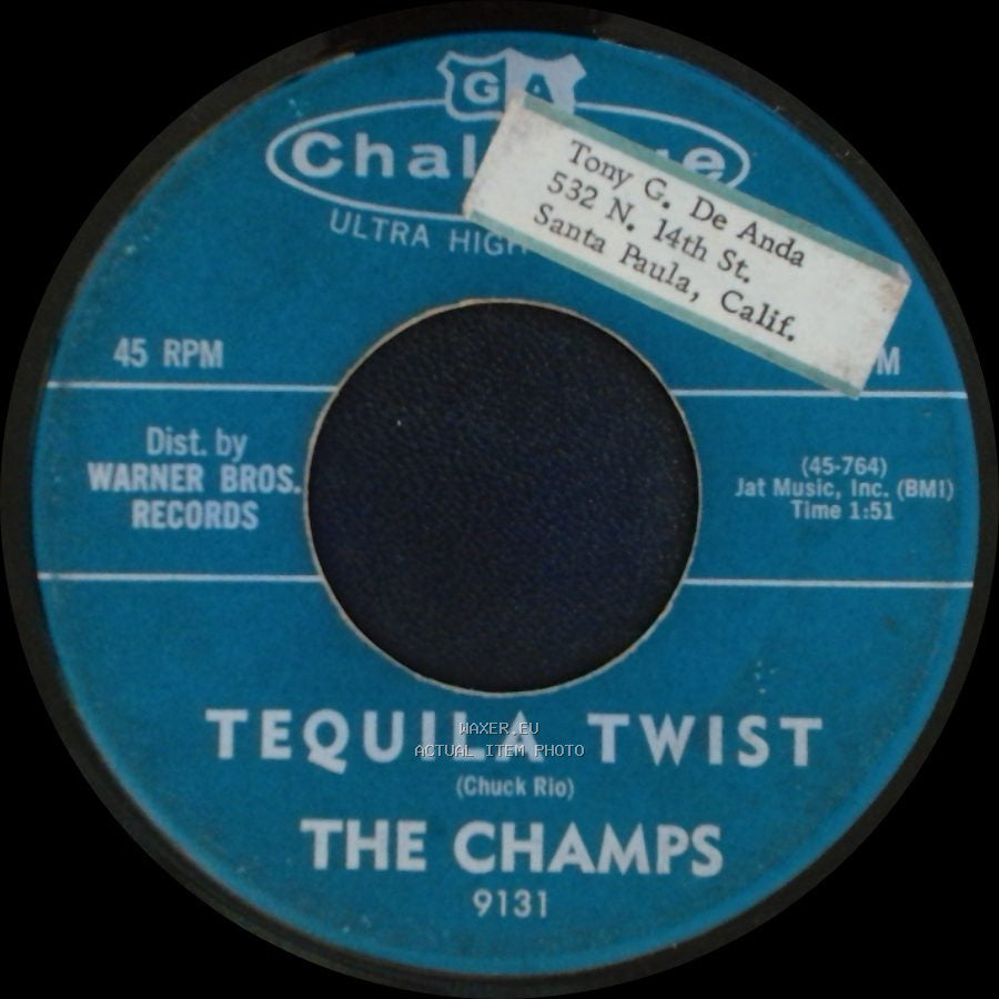 The Champs - Limbo Rock / Tequila Twist side B
