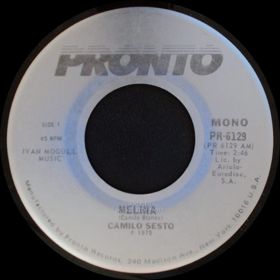 Camilo Sesto - Melina / Que Dificil Es Ser Feliz side A