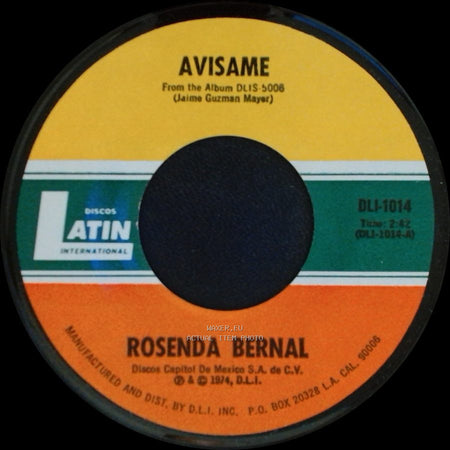 Rosenda Bernal - Avisame / Besos Y Copas side A