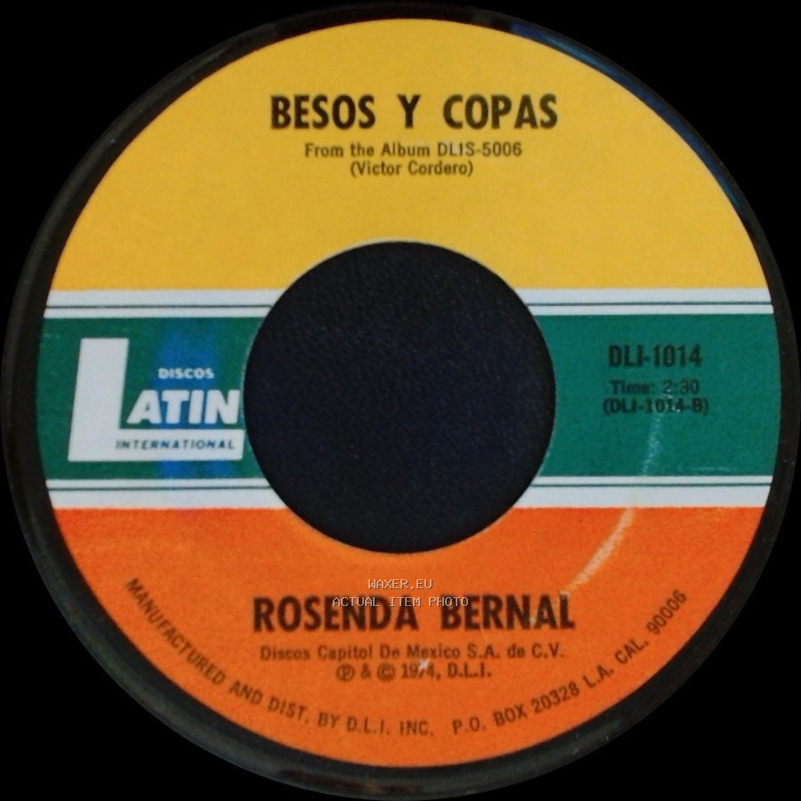 Rosenda Bernal - Avisame / Besos Y Copas side B