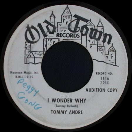 Tommy Andre - I'm Wondering / I Wonder Why side B