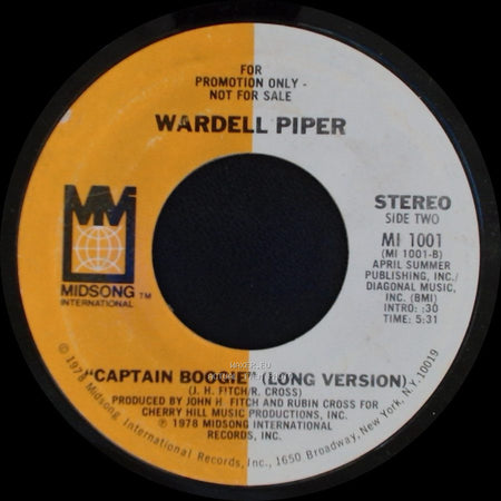 Wardell Piper - Captain Boogie / Captain Boogie (Long Version) side B