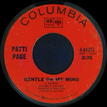 Patti Page - Gentle On My Mind / Excuse Me side A