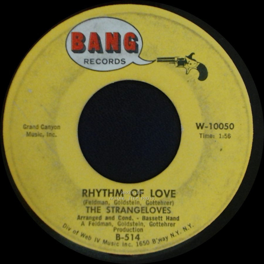 The Strangeloves - Rhythm Of Love / Night Time side A
