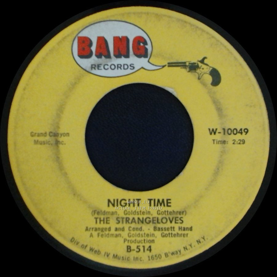 The Strangeloves - Rhythm Of Love / Night Time side B