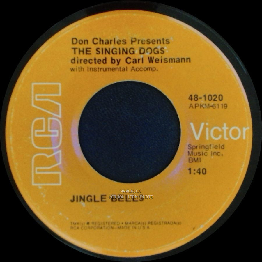 The Singing Dogs - Oh! Susanna / Jingle Bells side B