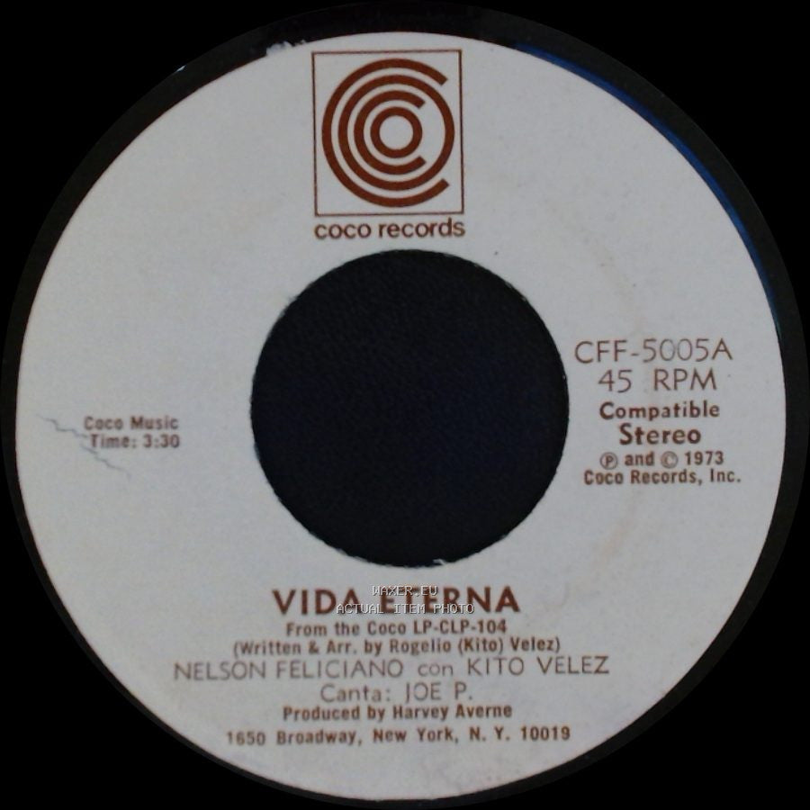 Nelson Feliciano Con Kito Velez - Bobo / Vida Eterna side B