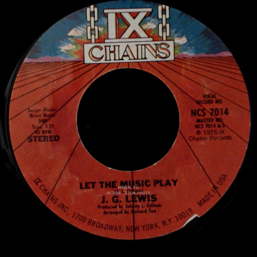 J. G. Lewis - Let The Music Play / Let The Music Play side A