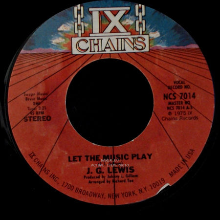 J. G. Lewis - Let The Music Play / Let The Music Play side A