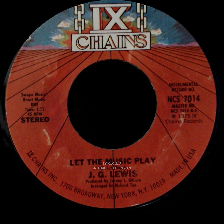 J. G. Lewis - Let The Music Play / Let The Music Play side B