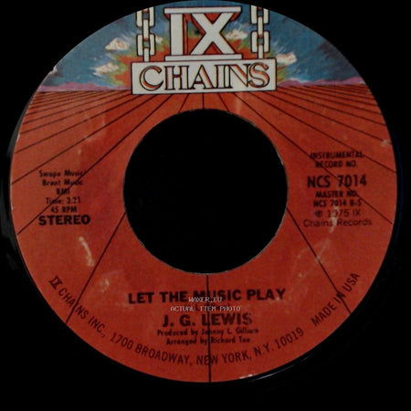 J. G. Lewis - Let The Music Play / Let The Music Play side B