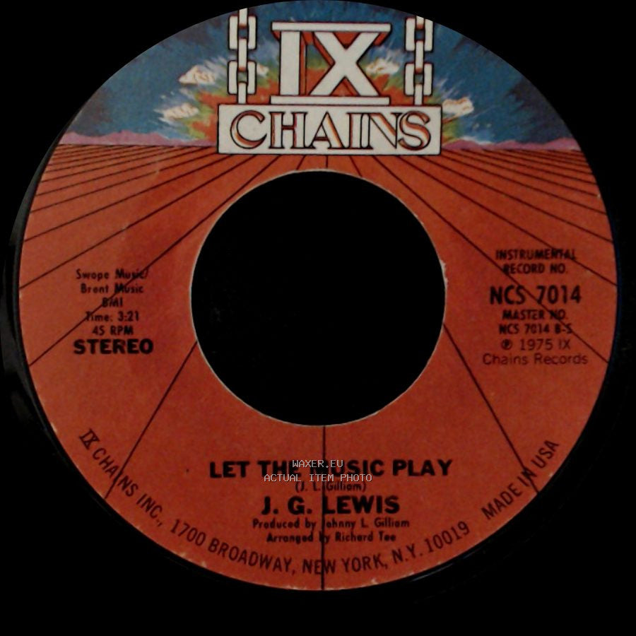 J. G. Lewis - Let The Music Play / Let The Music Play side A