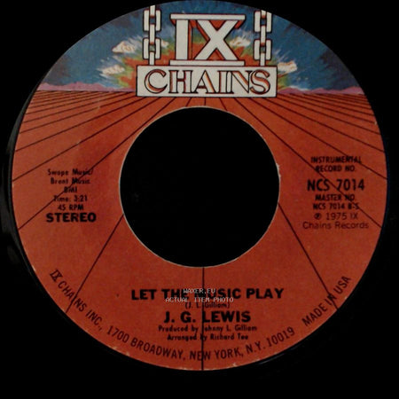 J. G. Lewis - Let The Music Play / Let The Music Play side A