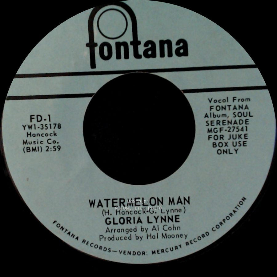 Gloria Lynne - Watermelon Man / All Alone side A