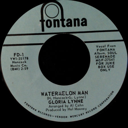 Gloria Lynne - Watermelon Man / All Alone side A