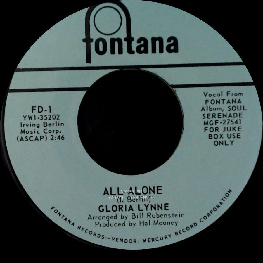 Gloria Lynne - Watermelon Man / All Alone side B