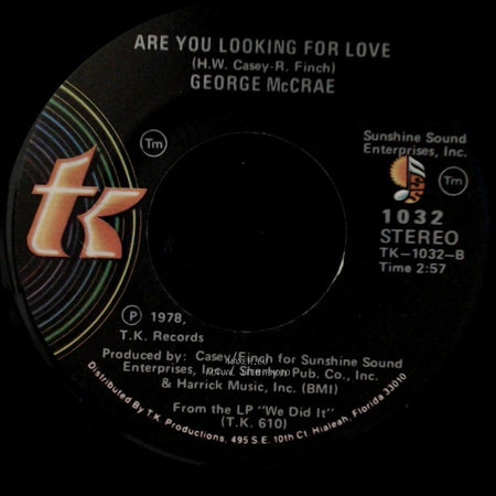 George Mccrae - I Want You Around Me / Are You Looking For Love side A