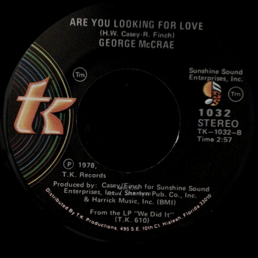 George Mccrae - I Want You Around Me / Are You Looking For Love side A