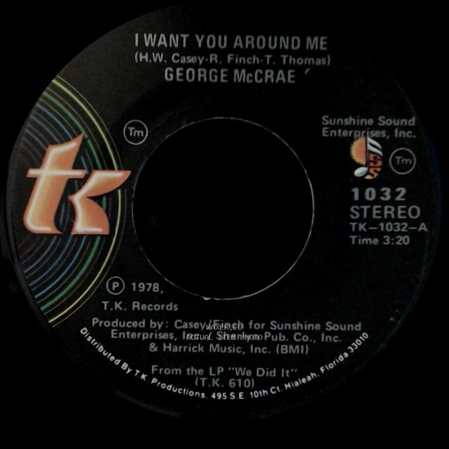 George Mccrae - I Want You Around Me / Are You Looking For Love side B