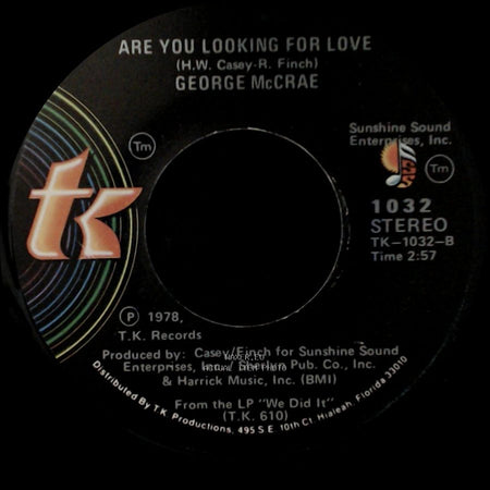 George Mccrae - I Want You Around Me / Are You Looking For Love side A