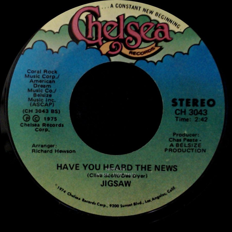 Jigsaw - Brand New Love Affair / Have You Heard The News side B